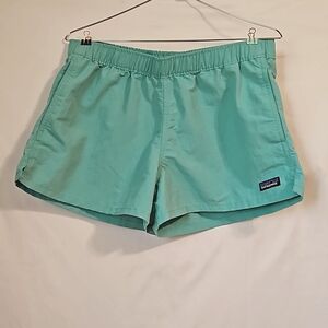 Light bluish green Patagonia net plus shorts